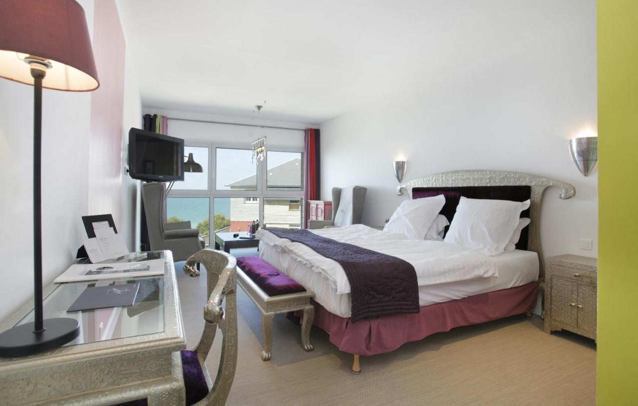 The Originals Hotel Le Cise Restaurant Chambres Et Suites Ault Esterno foto