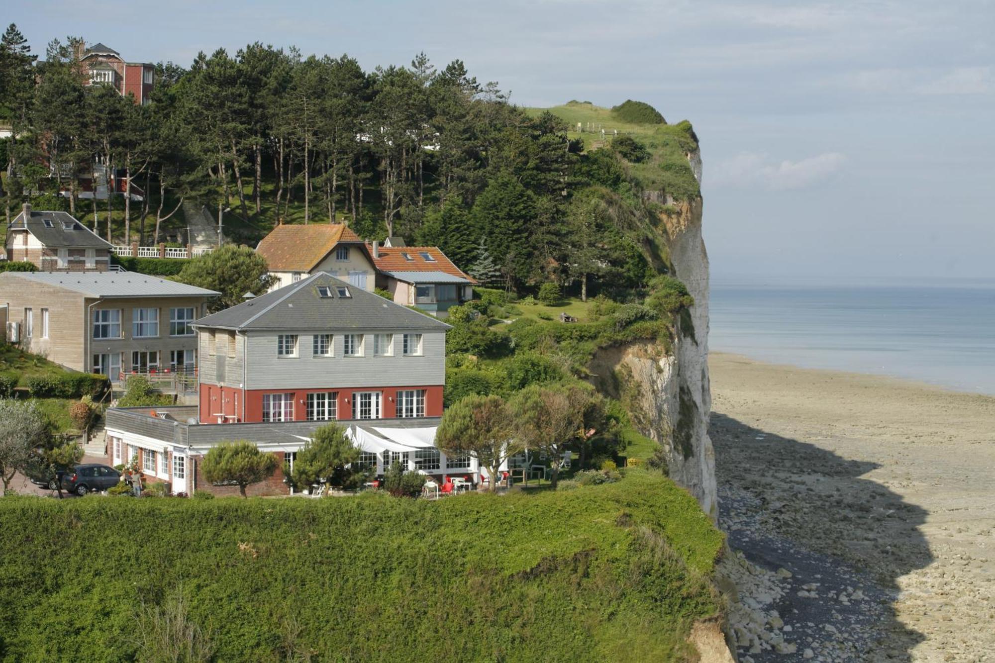 The Originals Hotel Le Cise Restaurant Chambres Et Suites Ault Esterno foto